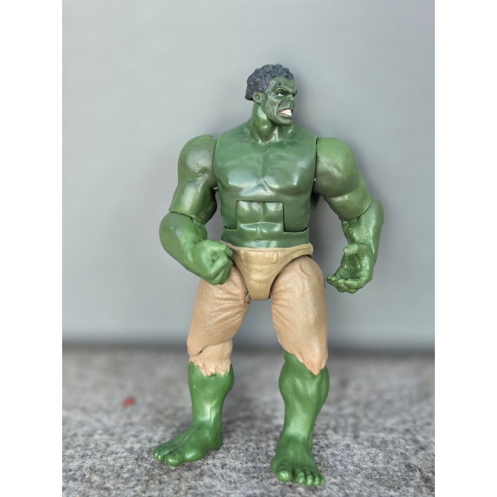 Marvel Incredible Hulk Action Figure Green Superhero Articulated Toy Tan Pants